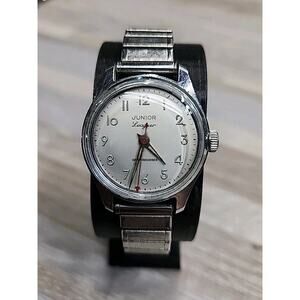 VINTAGE JUNIOR LEAGUER WATCH - WIND UP - MADE IN FRANCE - Working Great
